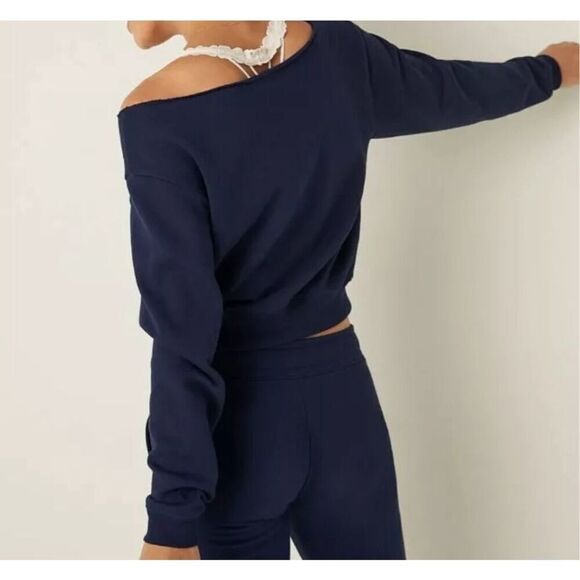 Victoria Secret Pink Everyday Lounge Off Shoulder boat neck sz XL - Picture 2 of 8